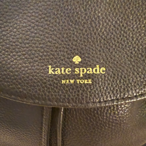 Kate Spade WKRU3939 Black Pebble Leather Mulberry Street Breezy Small Backpack - Picture 7 of 8
